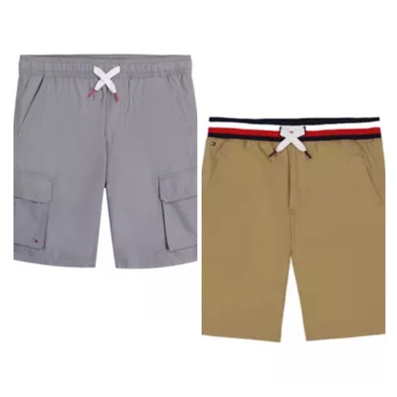 Two Pairs of Brand New Tommy Hilfiger Boys Cargo & Chino Shorts, Size 6, NWT - Picture 1 of 6
